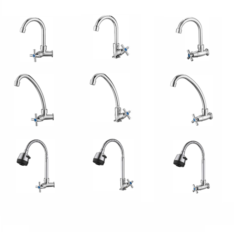 OEM ABS plastic material polishing chrome kitchen shower faucet mixer accessories plastic faucet lever handle