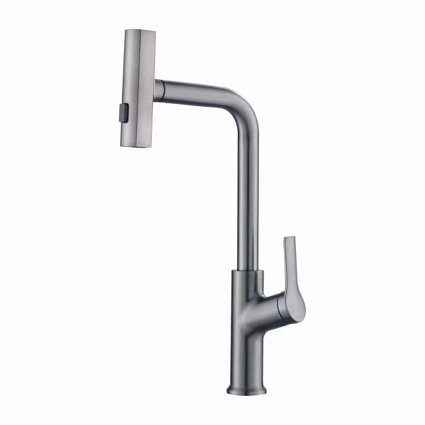 2023 new designed ss304 hot cold mixer multi functions pull out waterfall flying waterfall kitchen faucet