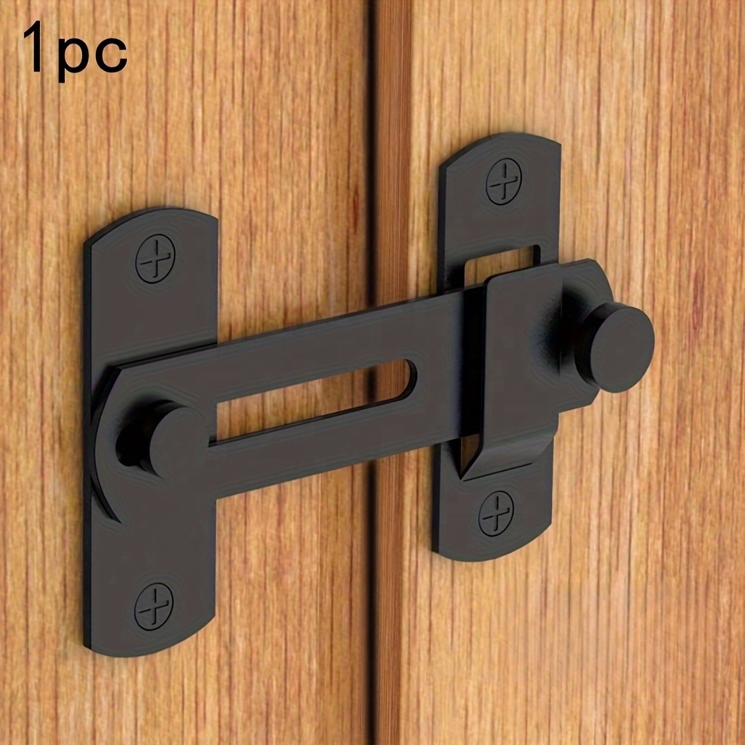 KINMADE JM-8HB Stainless Steel Black Door Latch Cabin Closet door lock Barn Door Latch