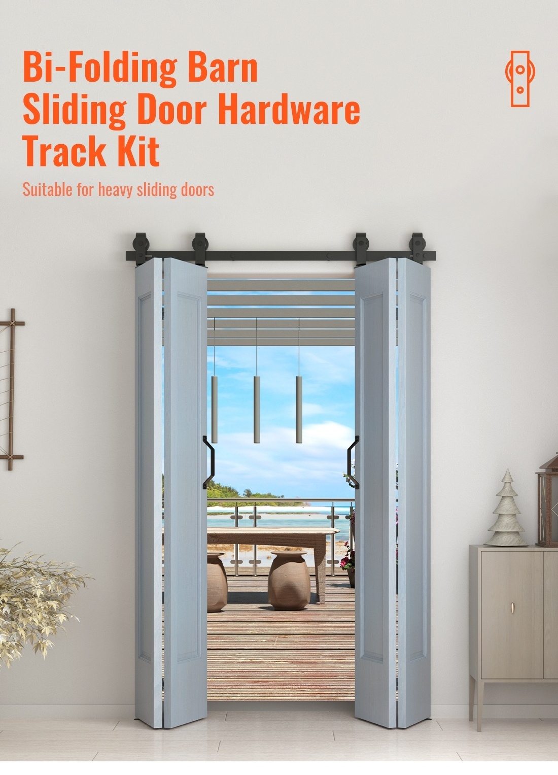 Bi-fold Barn Door Sliding Barn Door Bi-fold Sliding Barn Door With Hardware Kit