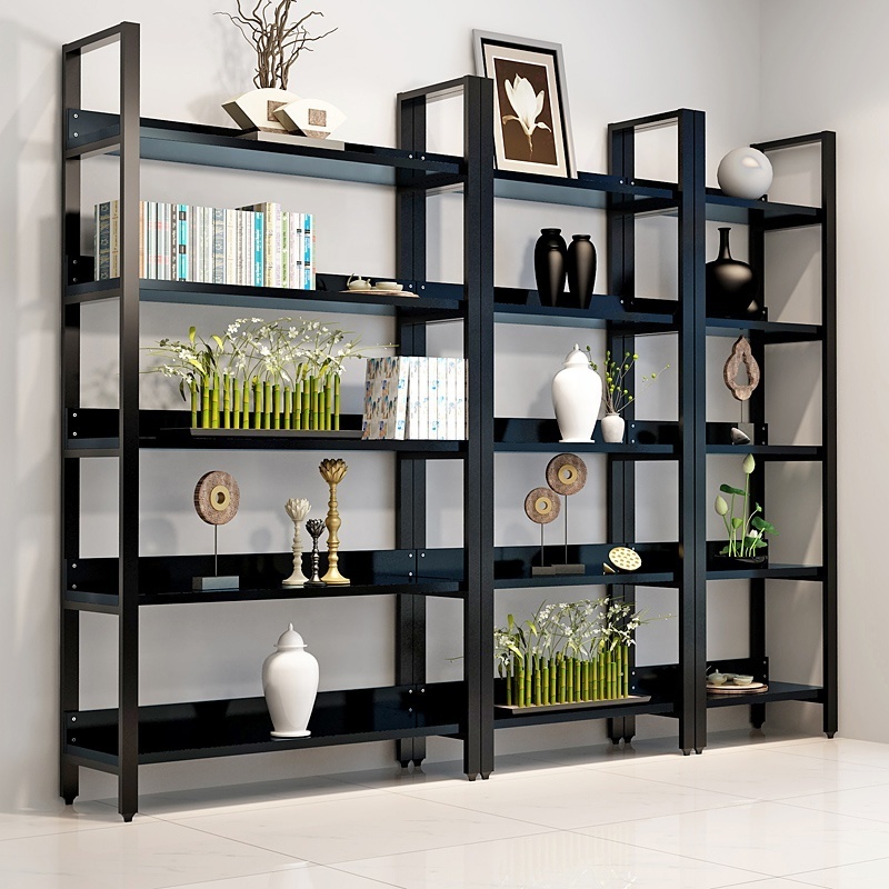 Bookcase Miscellaneous Shelf Display Rack Iron Art Frame Storage Stand Display Cabinet Flower Rack