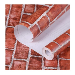 Factory wholesale pvc self-adhesive wall interior wall panels 3d bricks wallpaper stone for home living room shop decoration