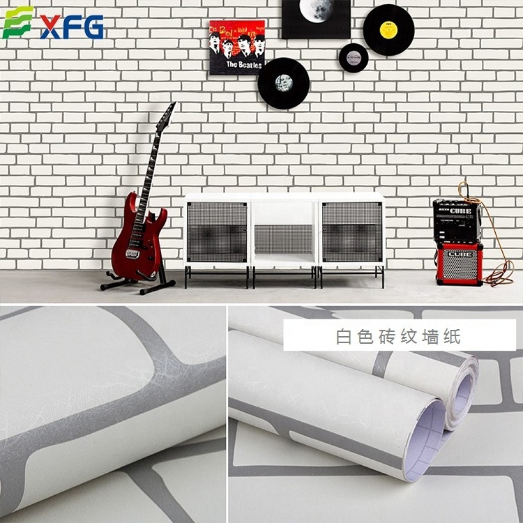 Factory wholesale pvc self-adhesive wall interior wall panels 3d bricks wallpaper stone for home living room shop decoration