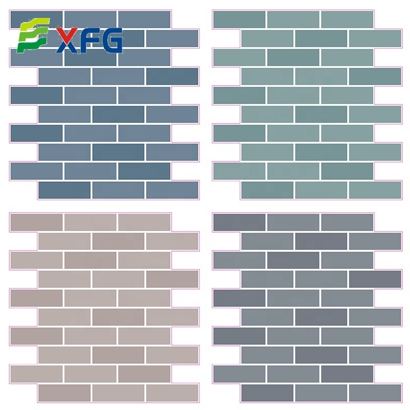 BSCI Factory  New Arrival Milky Brick Peel And Stick Backsplash for Kitchen Home Decor Self-adhesive Wall Tiles for Bathroom