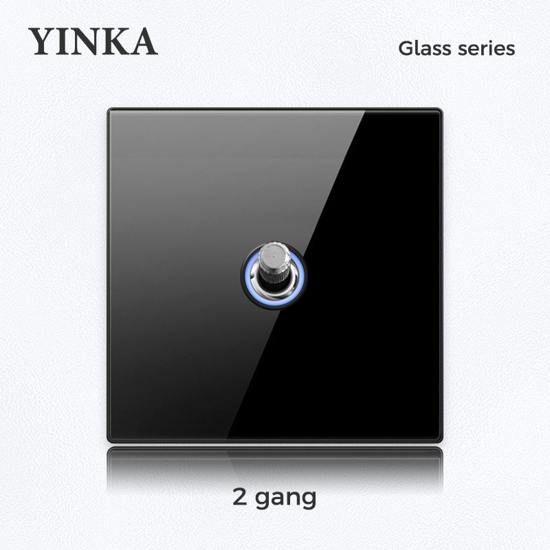 YINKA Glass Toggle Wall Light Switch Electrical Accessories Switch Light Switches And Sockets European