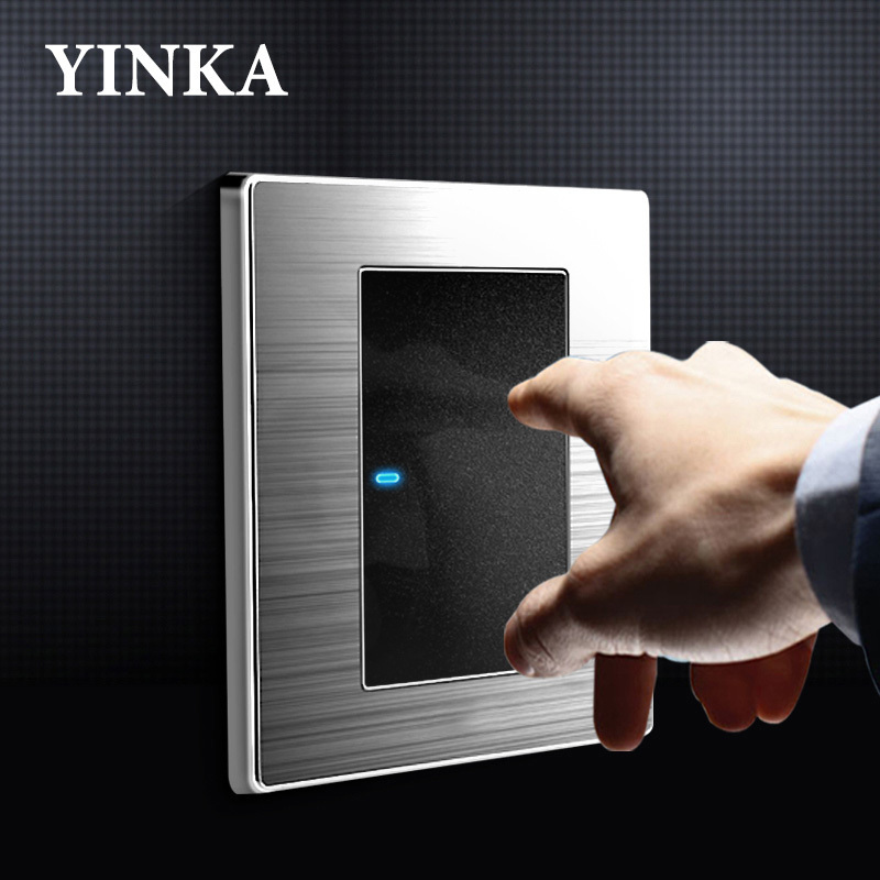 YINKA Home Electrical 110v Wall Light Switch And Plug Socket Electric Switch Socket Wall