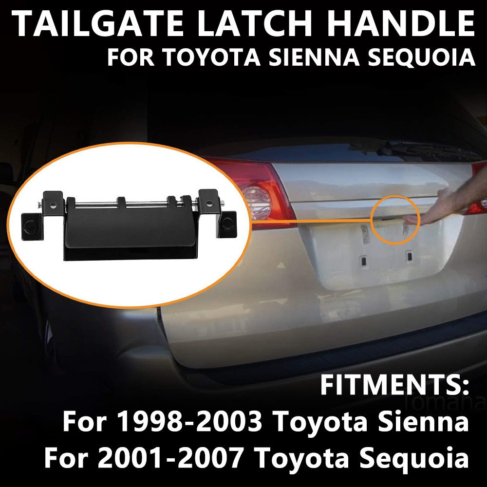 China Manufacturers Custom Logo 69090-08010 Abs Plastic Car Tailgate Latch Handle Rear Trunk Door Handle For Toyota