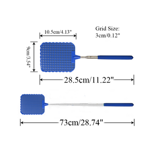 Custom Telescopic Stainless Steel Musca Swatter Plastic Fly Swatter