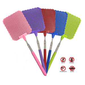 70cm Telescopic Stainless Steel Muscas Swatter Plastic Fly Swatter