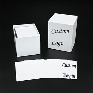 Custom Design Your Logo Paper Printed Box Plastic Waterproof Poker Deck Sublimation Playing Cards Blank