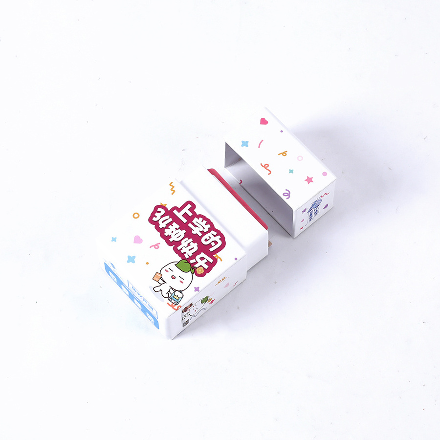 Wholesale Fashion Custom Box Design Cute Pattern Happy School Theme Playing Card