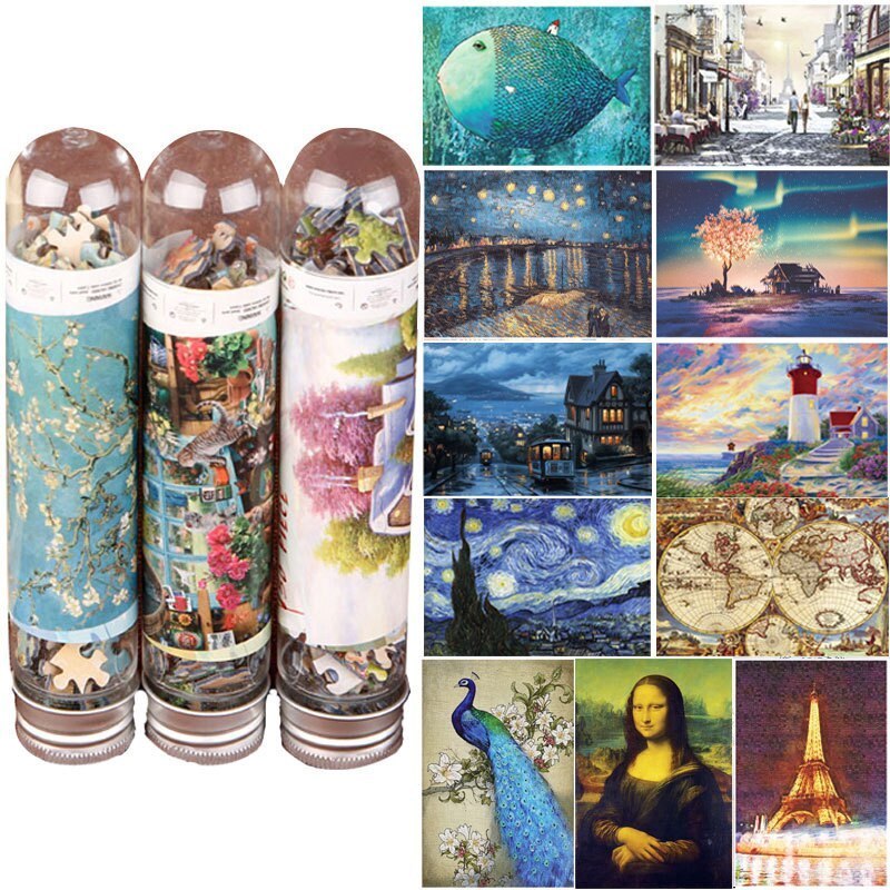 Custom sublimation puzzle 300 500 1000 Pieces jigsaw puzzles for adults