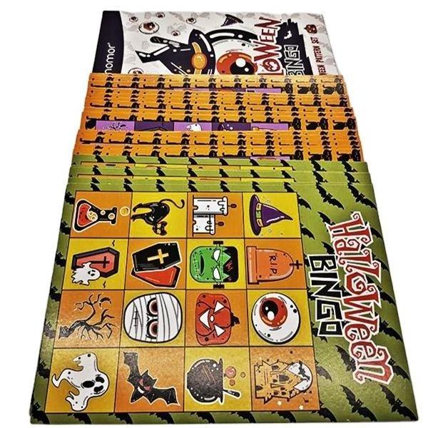 Halloween Custom Festival Christmas Printing Art Paper Game Card Playing Card Bingo Card For Kids