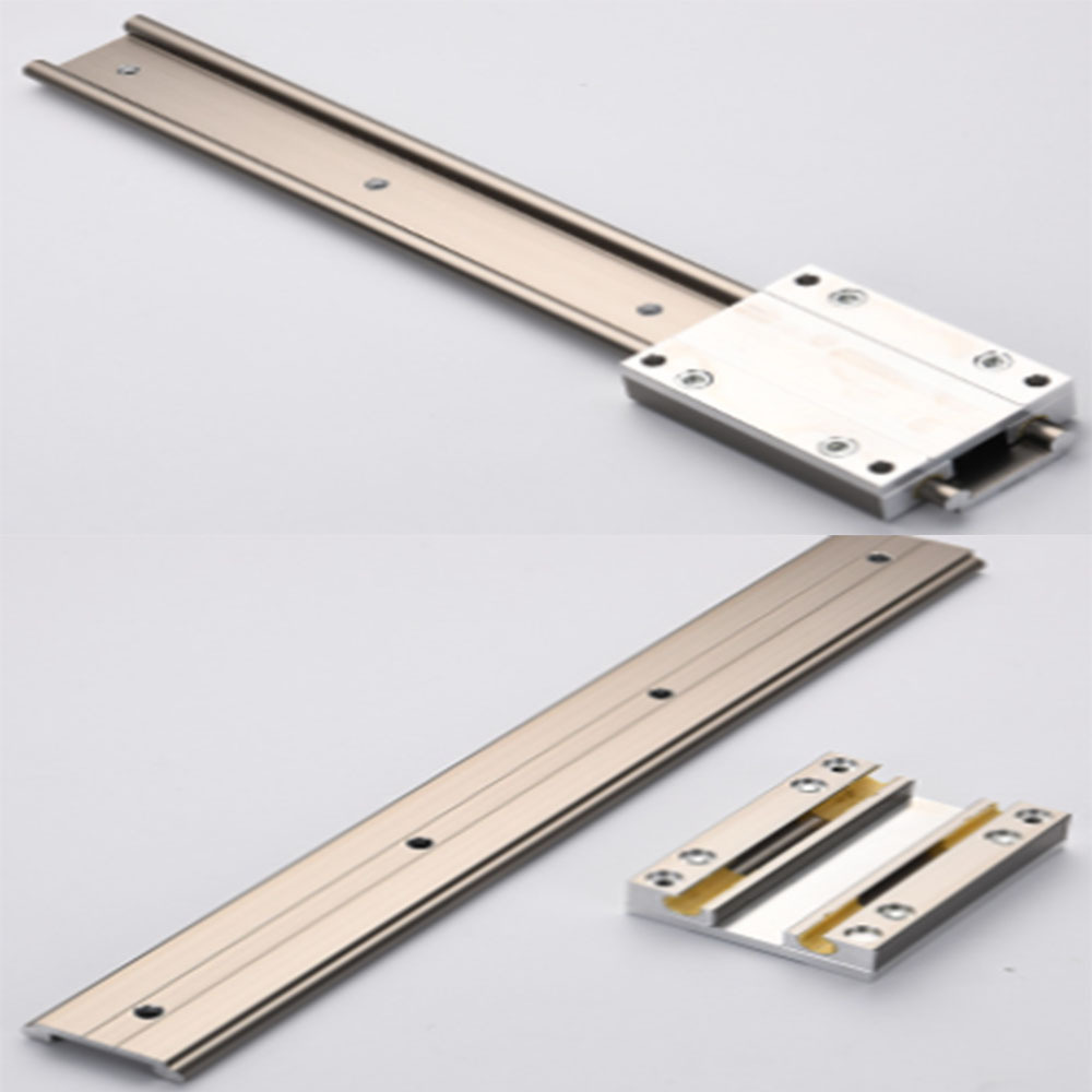 Dual-shaft Linear guide LGD Series Heavy duty Double Axis Roller Guide Rail and 4 6 Wheels Block LGD6 LGD16