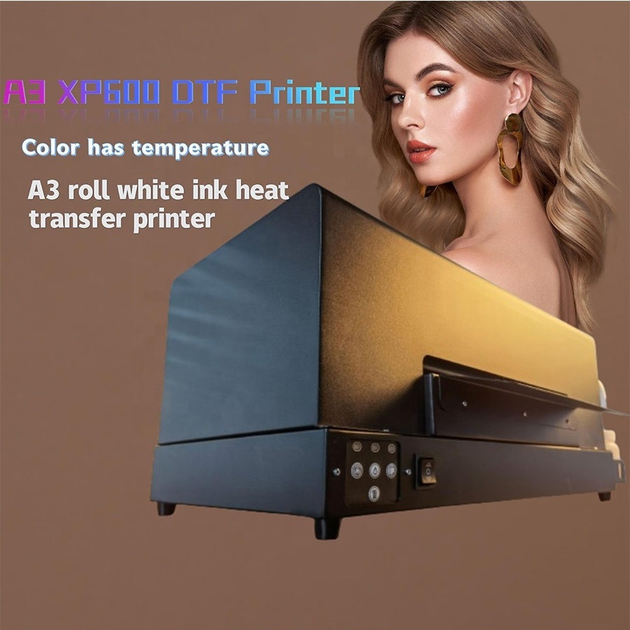 WEPRINT New Design XP600 Roll PET film heat transfer hat t-shirt printing A3 DTF printer