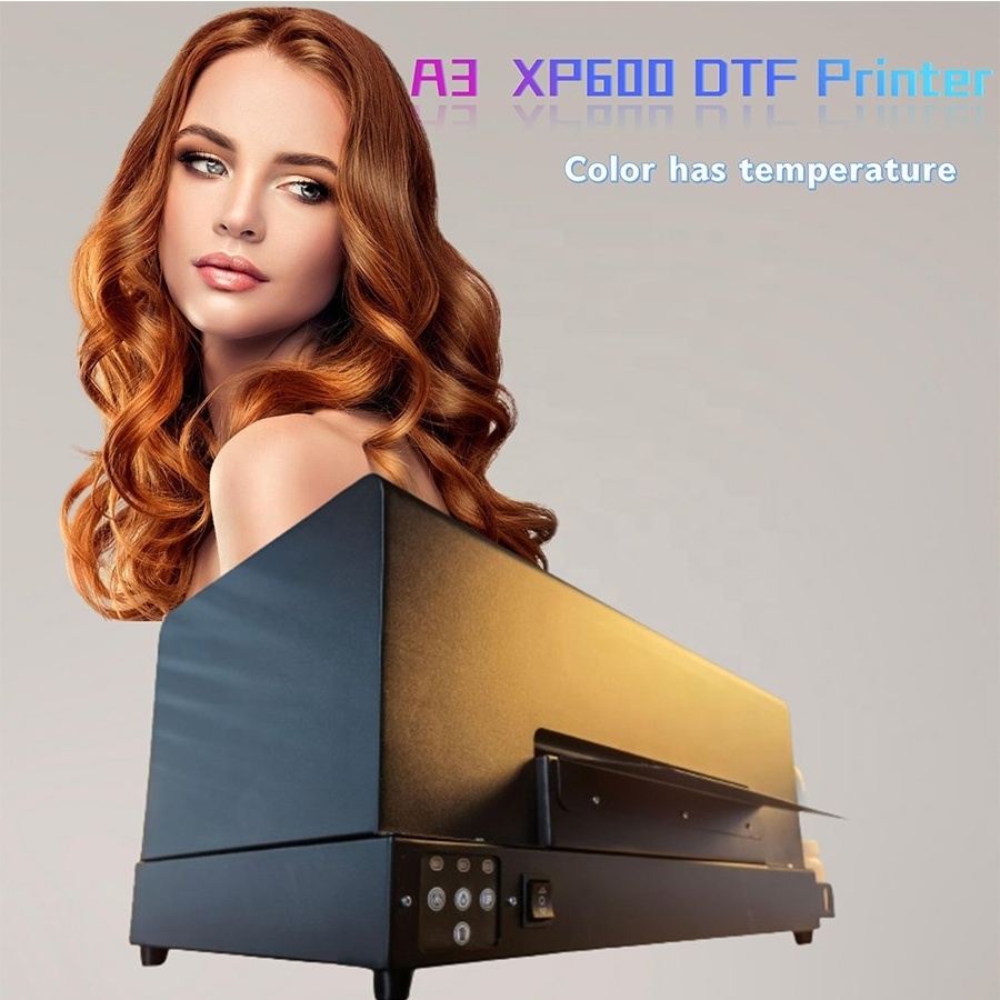 WEPRINT New Design XP600 Roll PET film heat transfer hat t-shirt printing A3 DTF printer