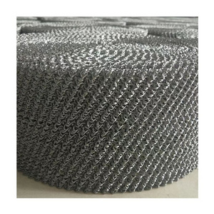 Stainless steel knitted gas liquid filter wire mesh for oil water separation