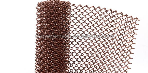 Aluminum alloy decorative spiral coild chain mail ring drapery metal mesh curtain