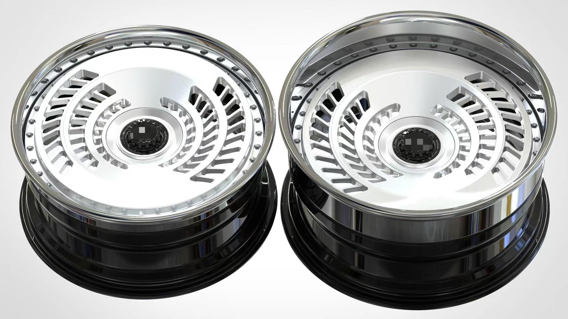 Custom Forged Concave Wheels 2-Piece Monoblock Alloy Wheel Car Forged Wheel Rims For Audi Bmw 2 piece custom forged