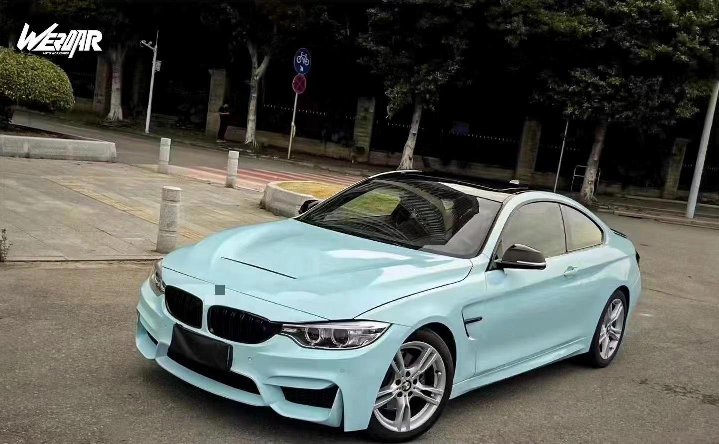 Facelift Front Bumper Assembly PP Body Kit for  BMW 4 Series F32 upgrading to M4 primer side skirts conversion grille