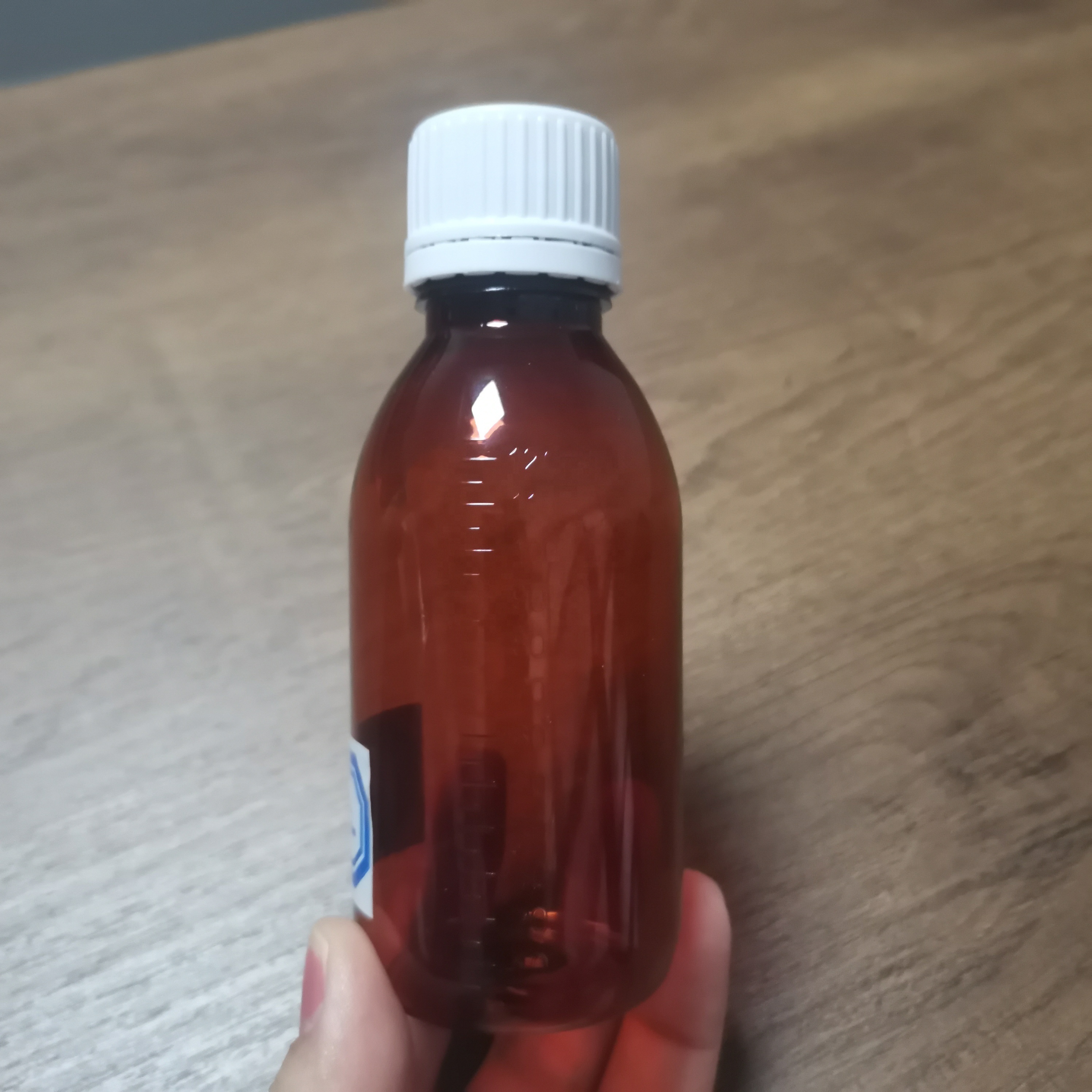 4oz 120ml PET plastic container cough syrup bottle medicine liquid oral bottle with childproof cap