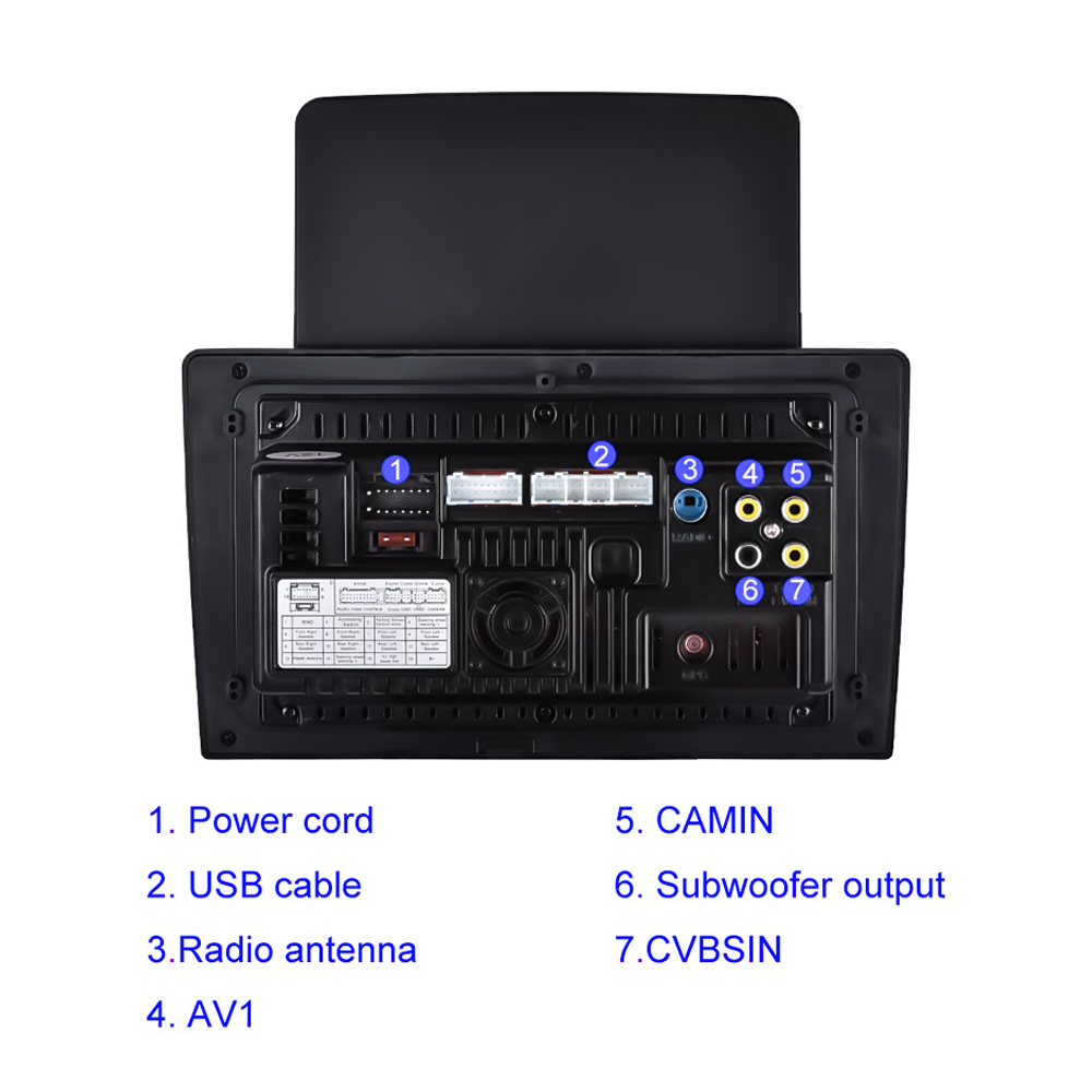 Roadjoy Drop shipping 10.25 Inch Vertical Screen Variety Case Built-in Wired CarPlay Module Car MP5 Player