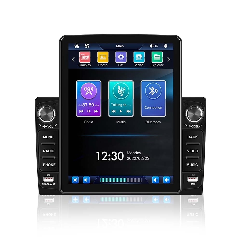 Roadjoy Drop shipping 10.25 Inch Vertical Screen Variety Case Built-in Wired CarPlay Module Car MP5 Player