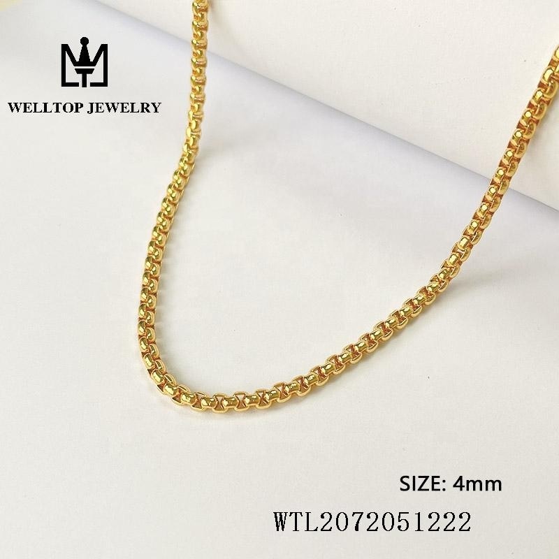 Hot Styles 18k Gold filled chain roll extension for jewelry making women men