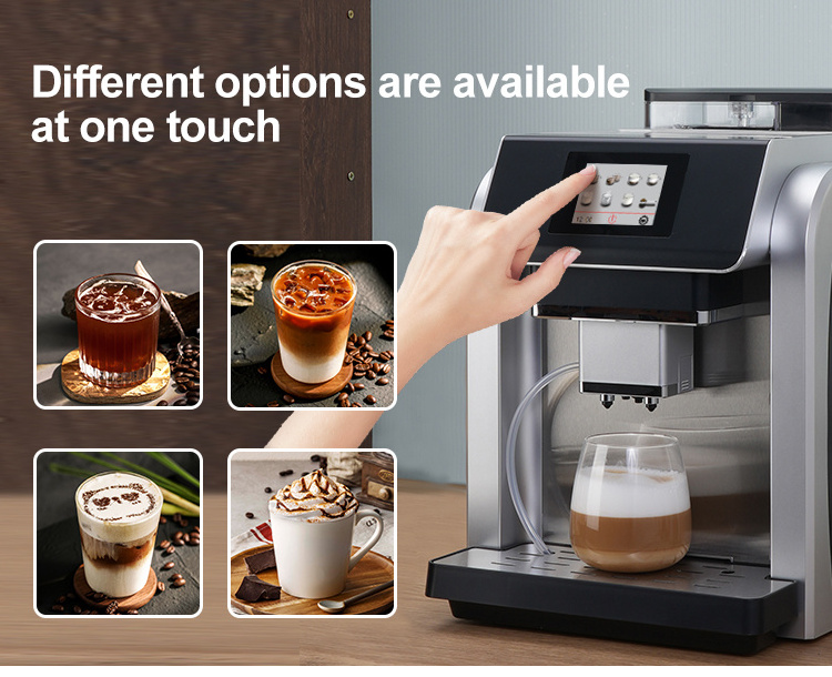 New Cappuccino Coffee Maker Fully Automatic Espresso Coffee Machine With Milk