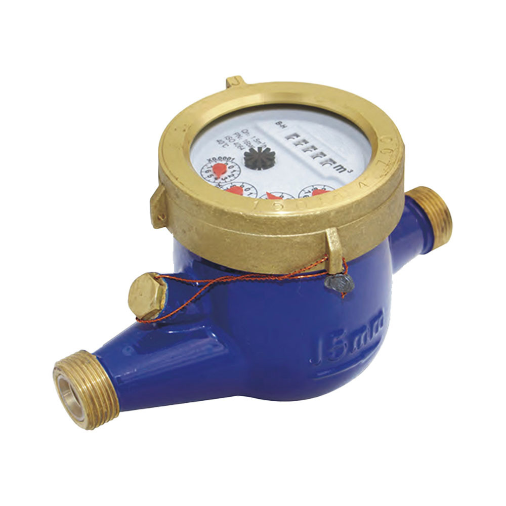 2024 Wesdom  ISO4064 Multi Jet Wet Type Brass Volumetric Water Meter Horizontal Volumetric Nylon Water Meter price