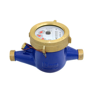 2024 Wesdom  ISO4064 Multi Jet Wet Type Brass Volumetric Water Meter Horizontal Volumetric Nylon Water Meter price