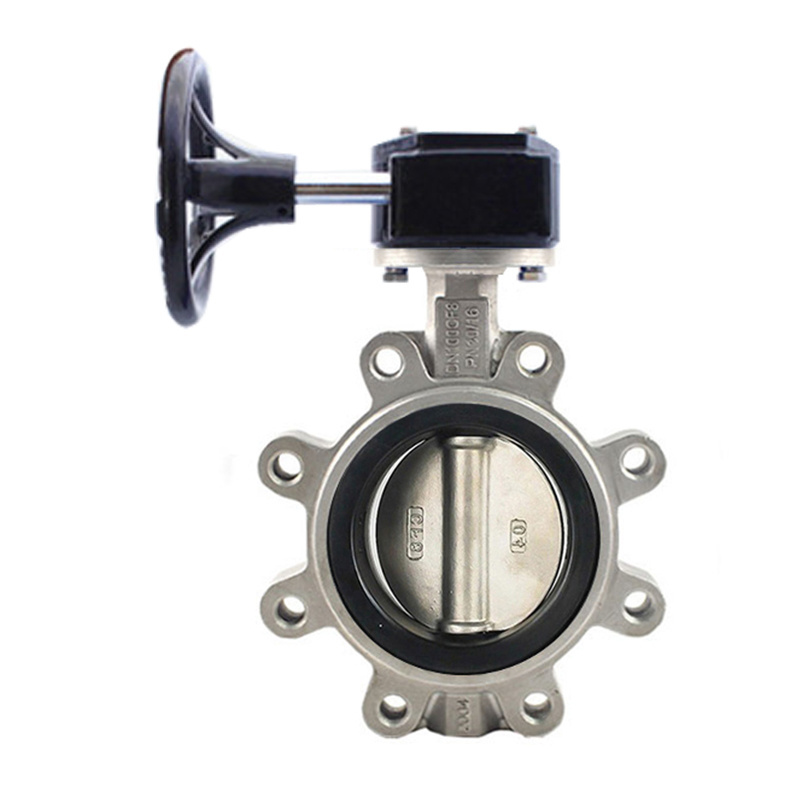 2024 Lever Wafer Lug Type ss316 /DI Butterfly Valve with gear box operator