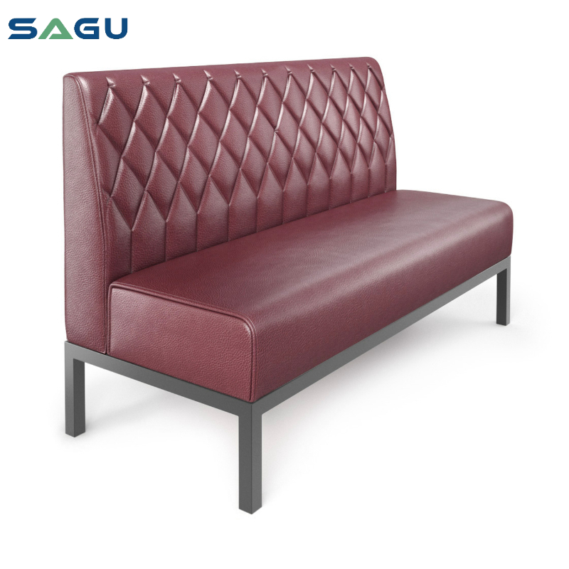 Best quality low price leather waiting sofa commercial furniture restaurant dining room booth seating