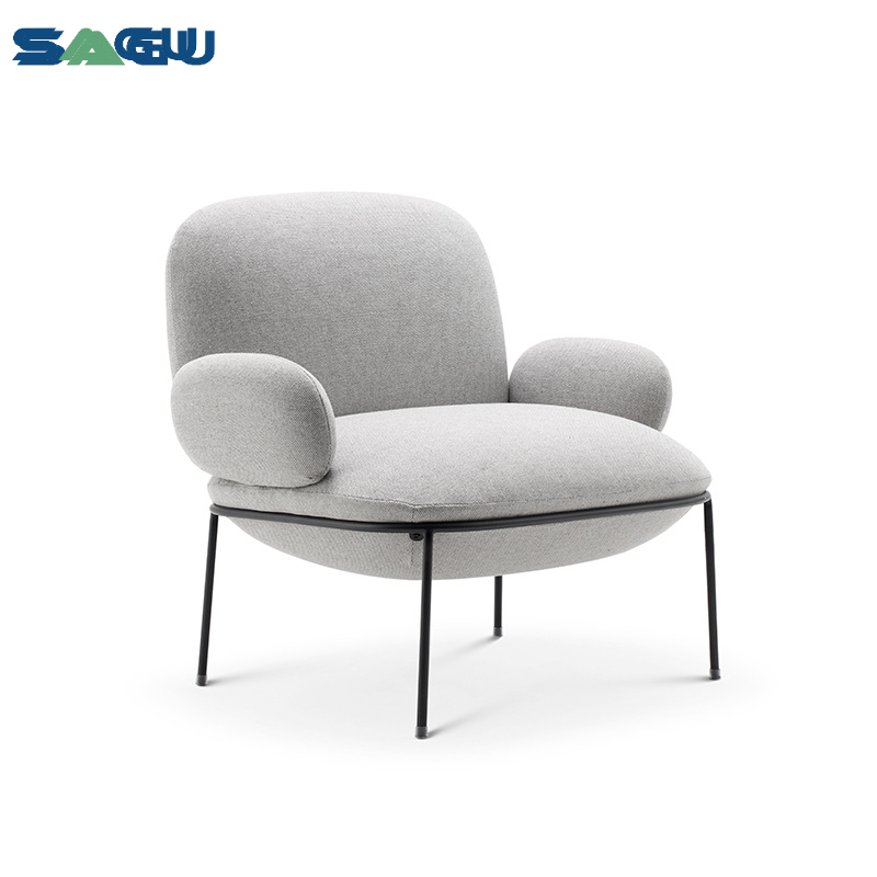 European popular home furniture chair modern cozy bedroom reading fabric leisure chair