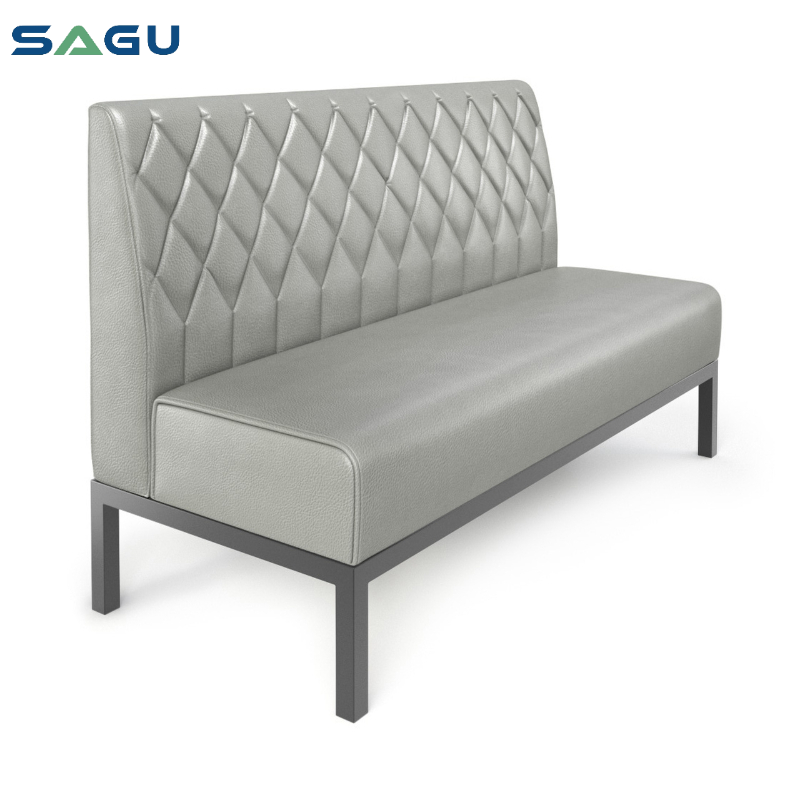 Best quality low price leather waiting sofa commercial furniture restaurant dining room booth seating