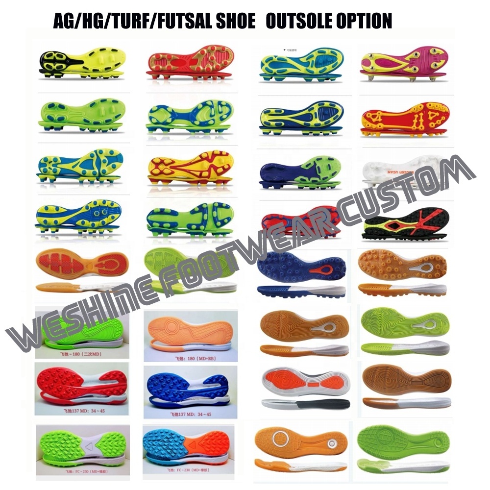 weshine custom low cut lace up artificial grass football boots turf soccer shoes for men