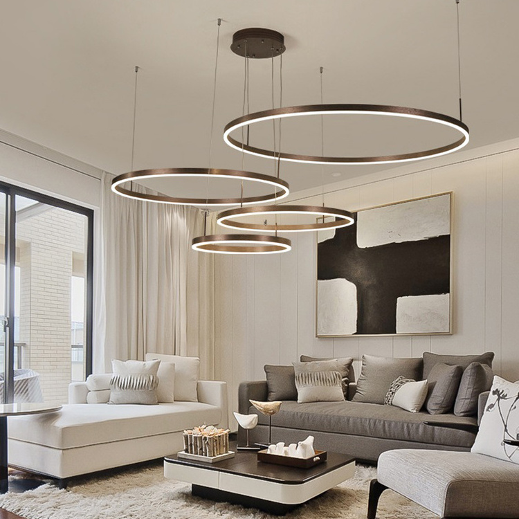 #*Customizable modern round ceiling large ring light Led ring ceiling light fixture