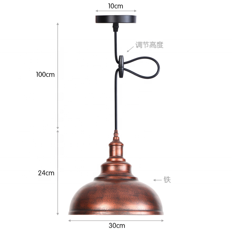 Modern Nordic Retro pendant lamp Edison Lamp Lighting fixtures iron Loft Antique DIY E26/E27 Industrial Pendant Li