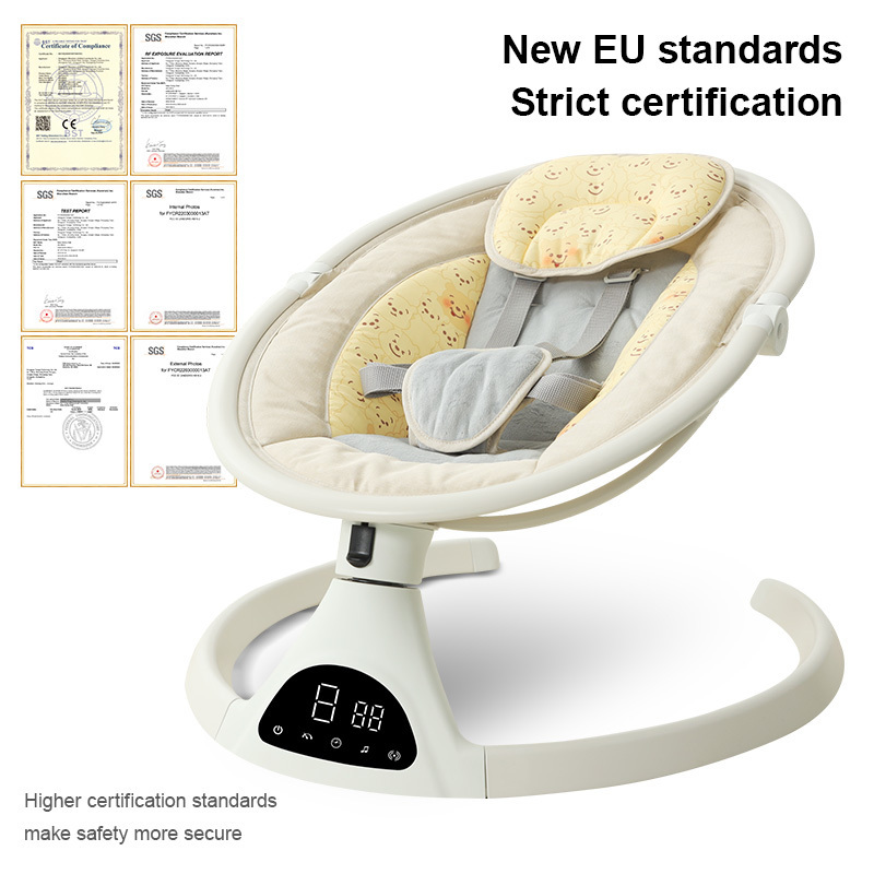 High-tech competitive price baby swing cradle electric baby bouncer rocker automatic new born rocking chair with Remote control