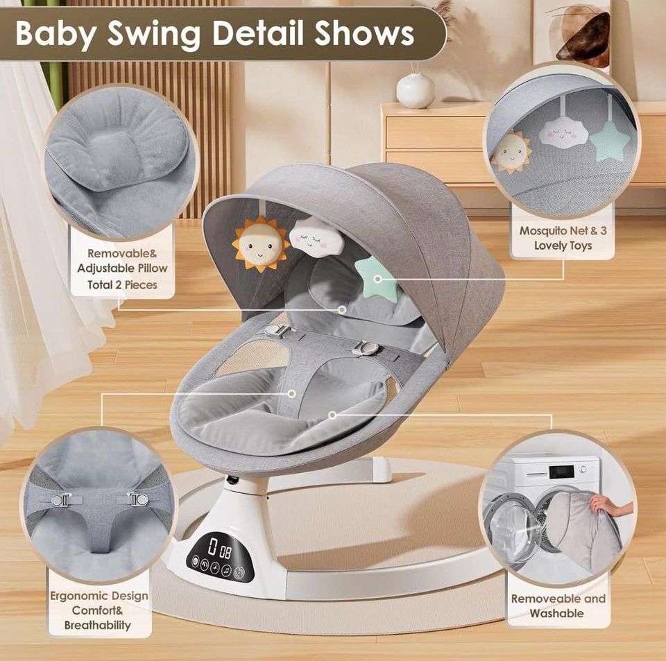 Tik Tok global popular electric baby cradle baby swing comfort chair