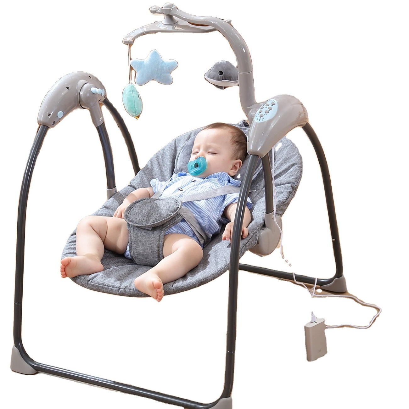 Multifunctional baby swing automatic babybouncer rocker baby automatic cradle swing bed for baby room