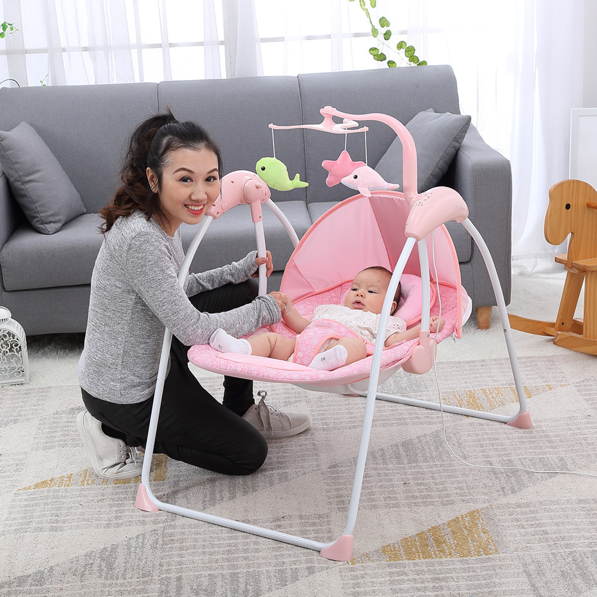 Cotton Baby electric Nest Bed Baby Pod Cocoon Baby Bassinet for Bed Lounger Nest Pod Cot Sleeping Lounger Made in China