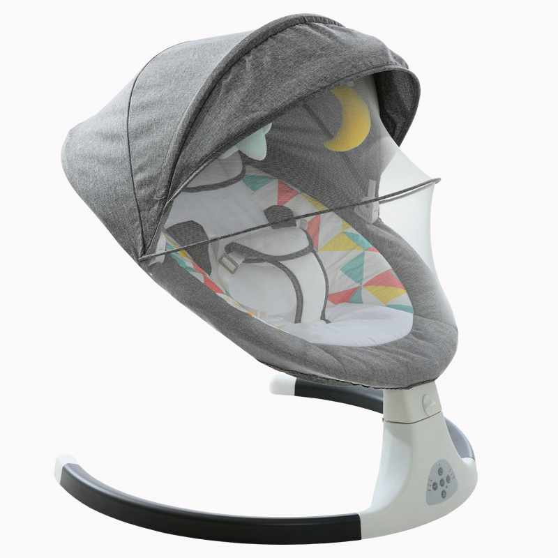 WESHIONS new born baby bouncer cradle bed baby cribs Plastic metal Material electric Auto swing baby cot automatic swing chair