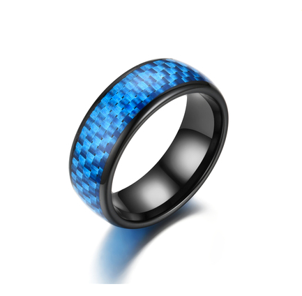 2023 carbon fiber Inlay ceramic smart rfid nc  rings for men Women