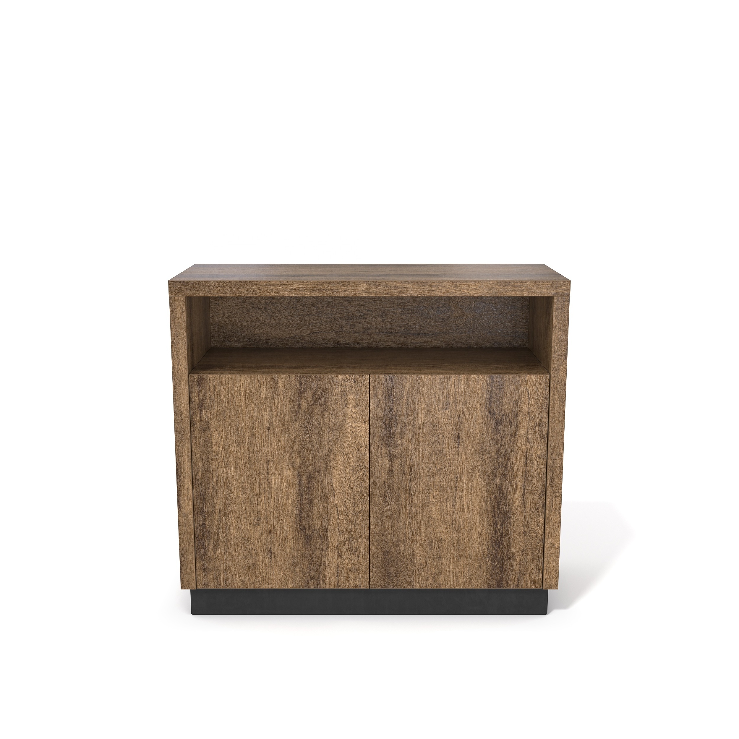 Wesome factory direct sale melamine wood home office storage furniture brown oak credenza