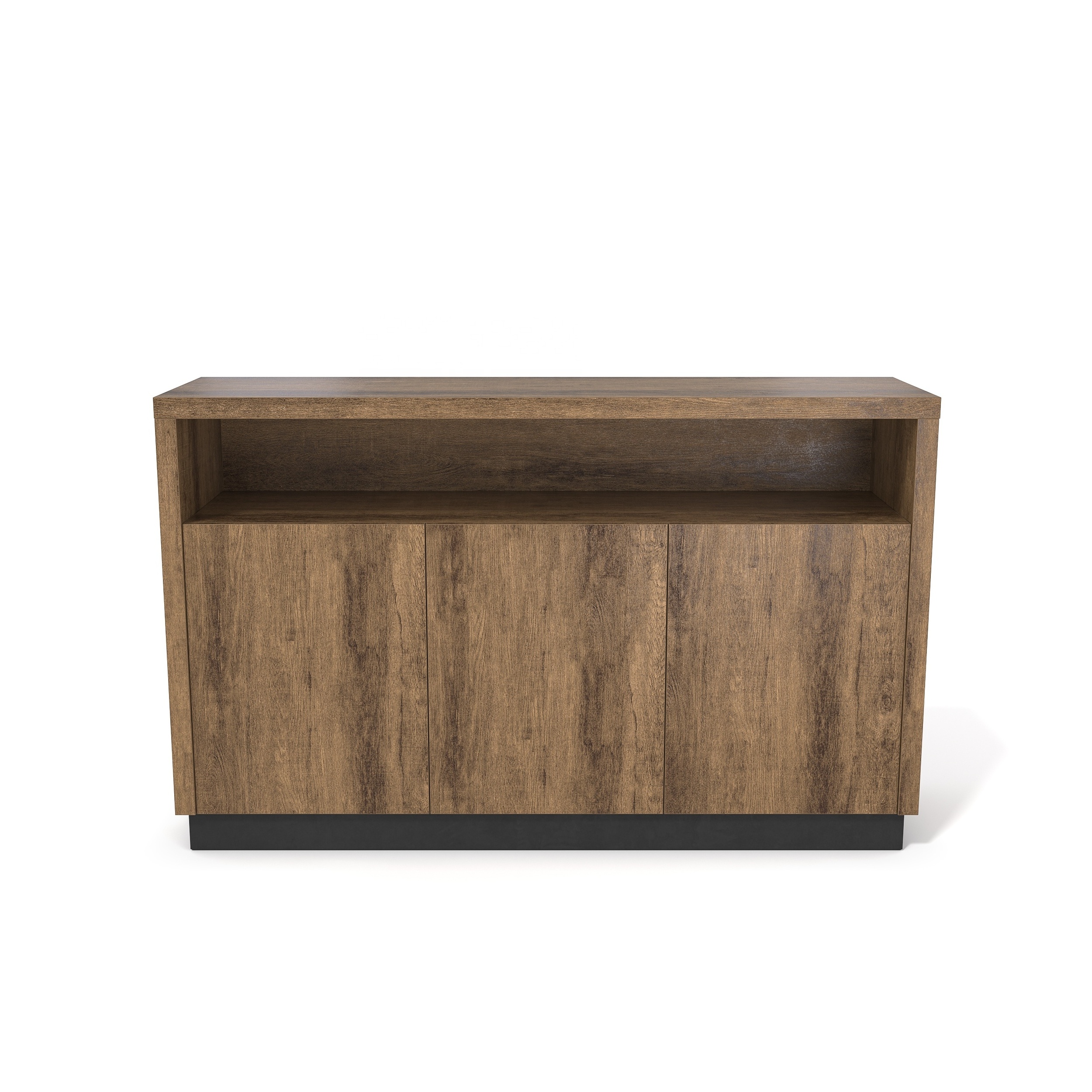 Wesome factory direct sale melamine wood home office storage furniture brown oak credenza