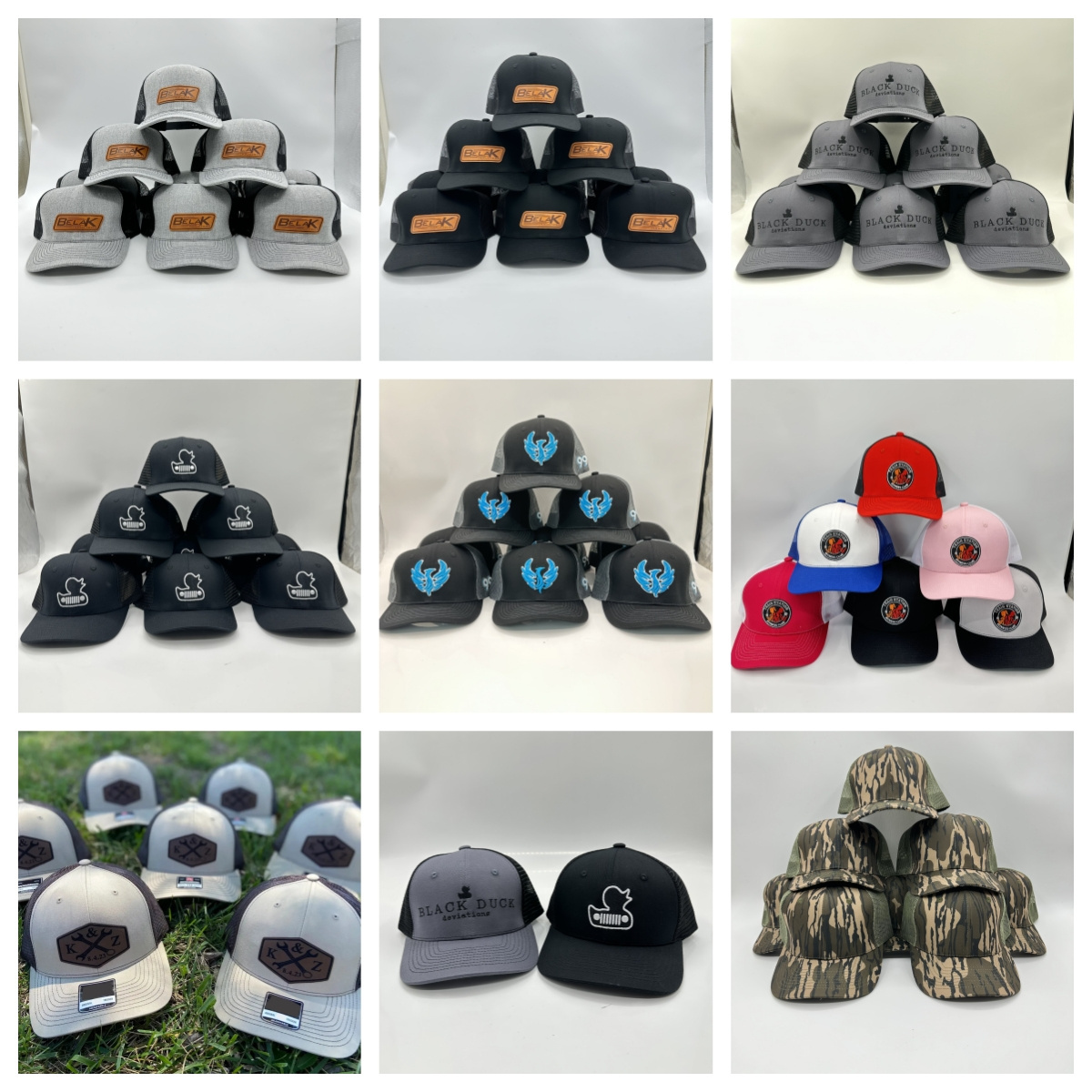 Custom Logo 6 Panel Richardson Style Blank Snapback Plain Black Trucker Hats Gorras Mesh Richardson 112 Trucker Hats