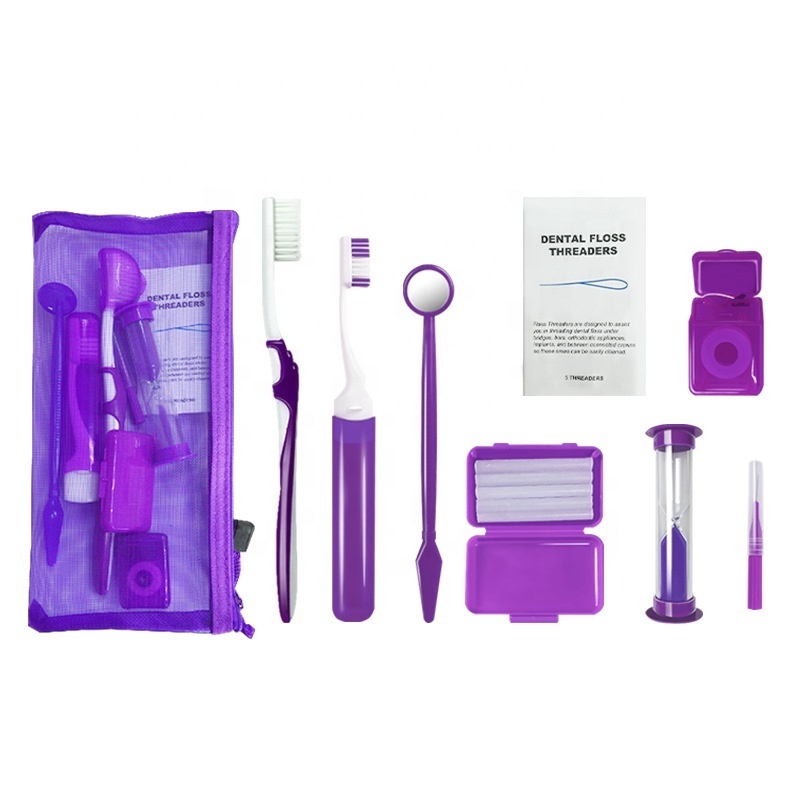 8 in 1 Dental Hygiene Orthodontic Kit Clean Brush Orthodontic Kit