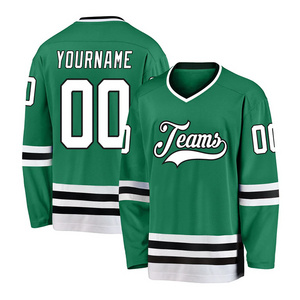 Custom Cheap Tackle Twill Embroidered Hockey Jersey Sublimation Team Ice Hockey Jersey