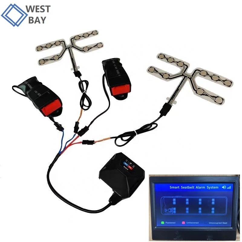 Westbay 4G Wireless Detection Remote Monitor Seatbelt Alarm Seat Occupancy Pressure Sensor For Car Bus Restaurant Cinema